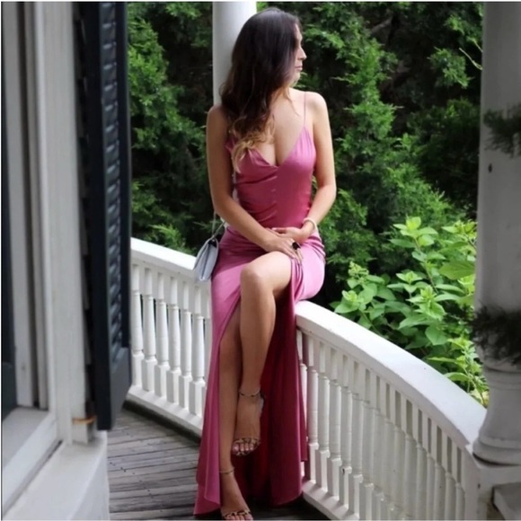 Reformation Cabot Cerise Maxi Slip Dress - Picture 1 of 10